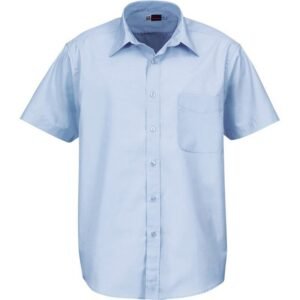 Mens Short Sleeve Washington Shirt - Blue