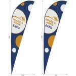Legend 4m Sublimated Sharkfin Flying Banner Skin - Set Of 2 (Excludes Hardware)