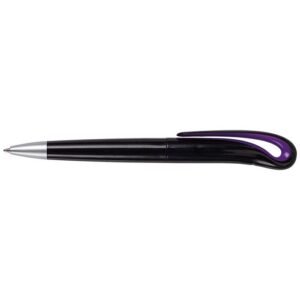 Swan Neck Design Ballpoint Pen with Black Barrel